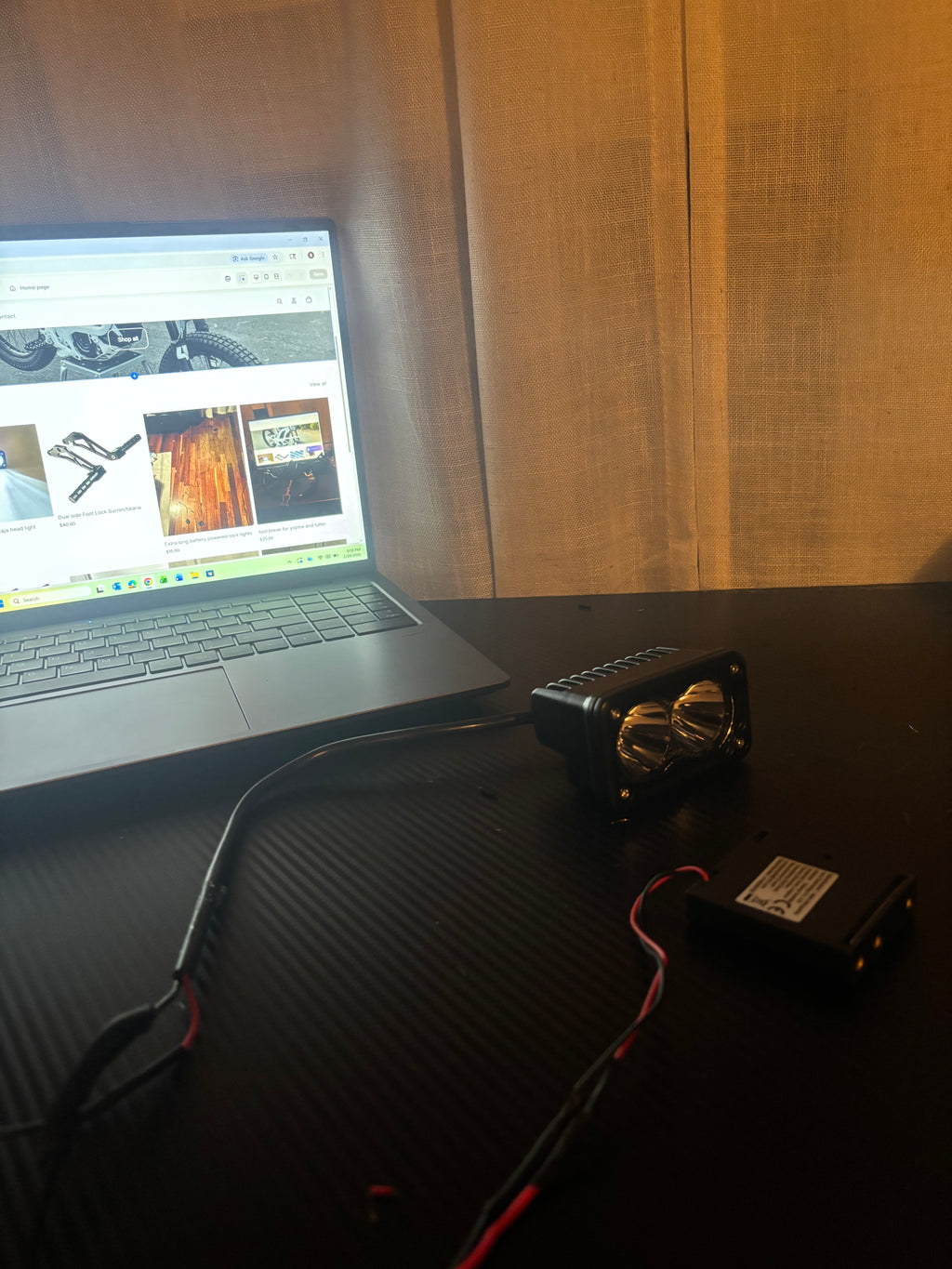 Battery powered baja head light