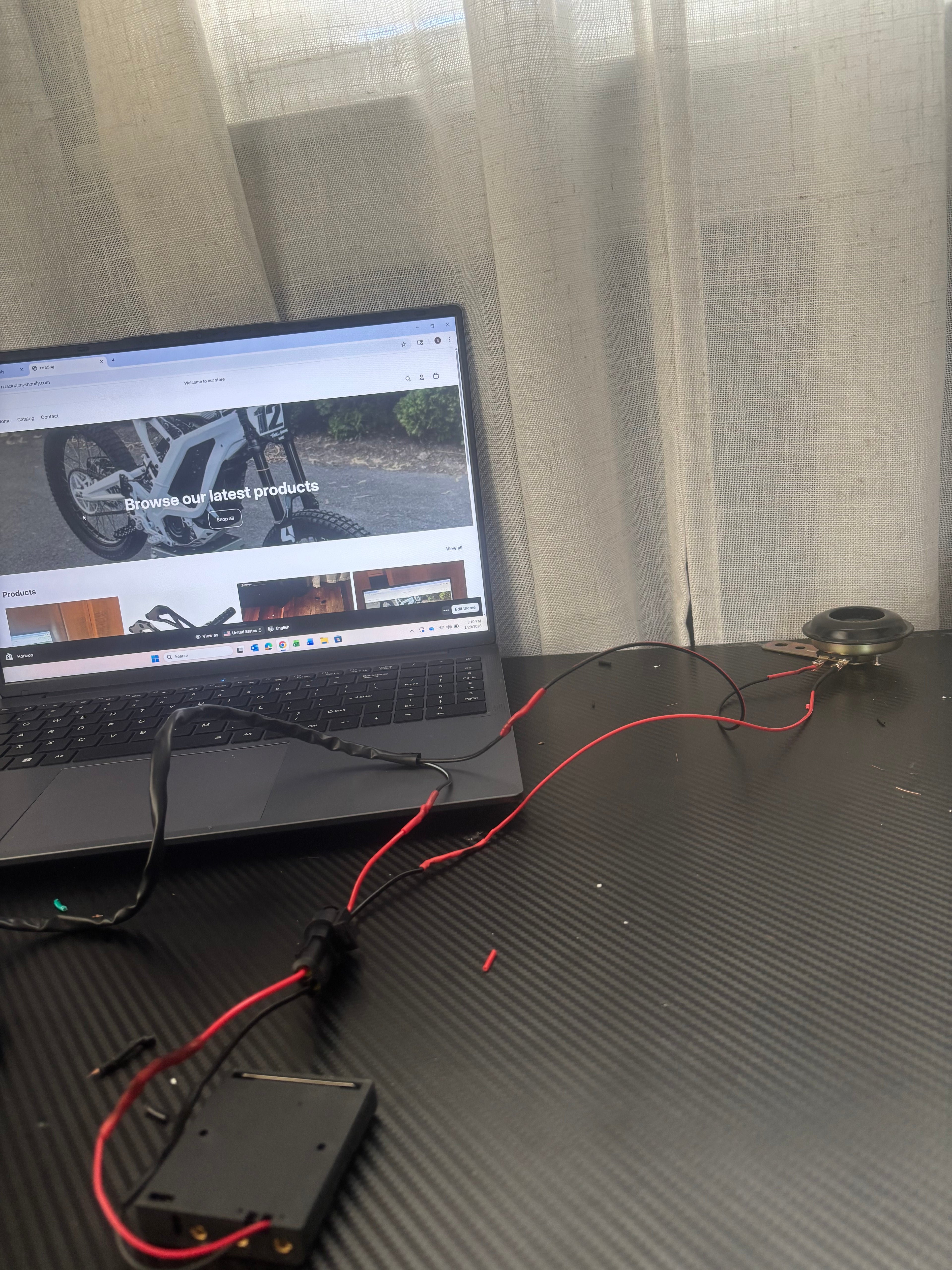 Battery powered horn