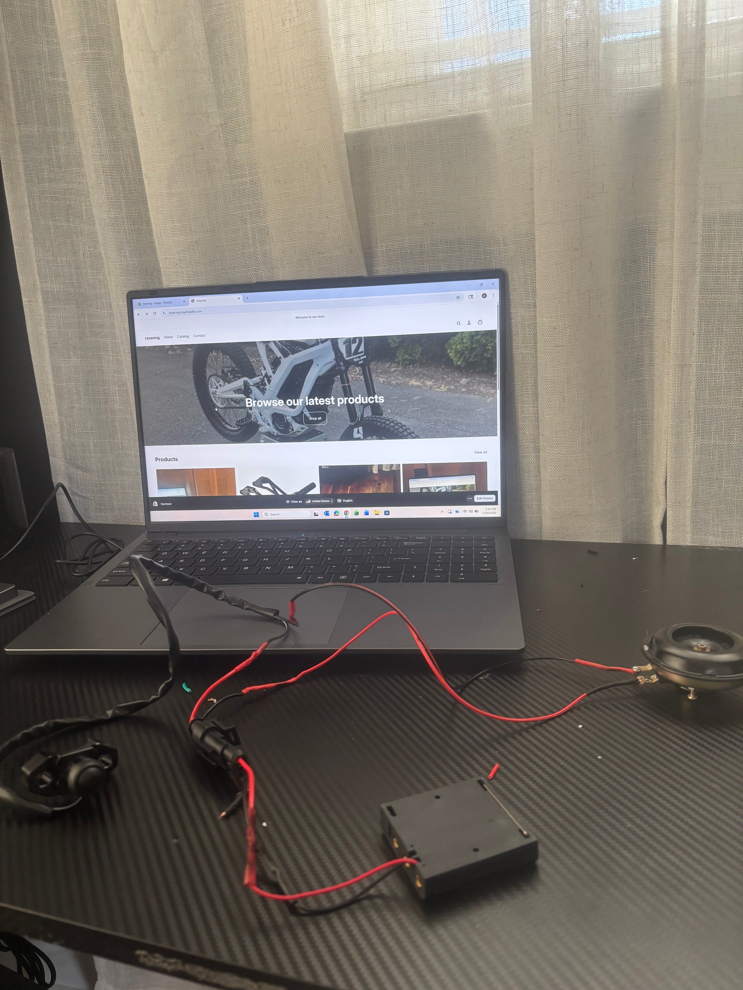 Battery powered horn