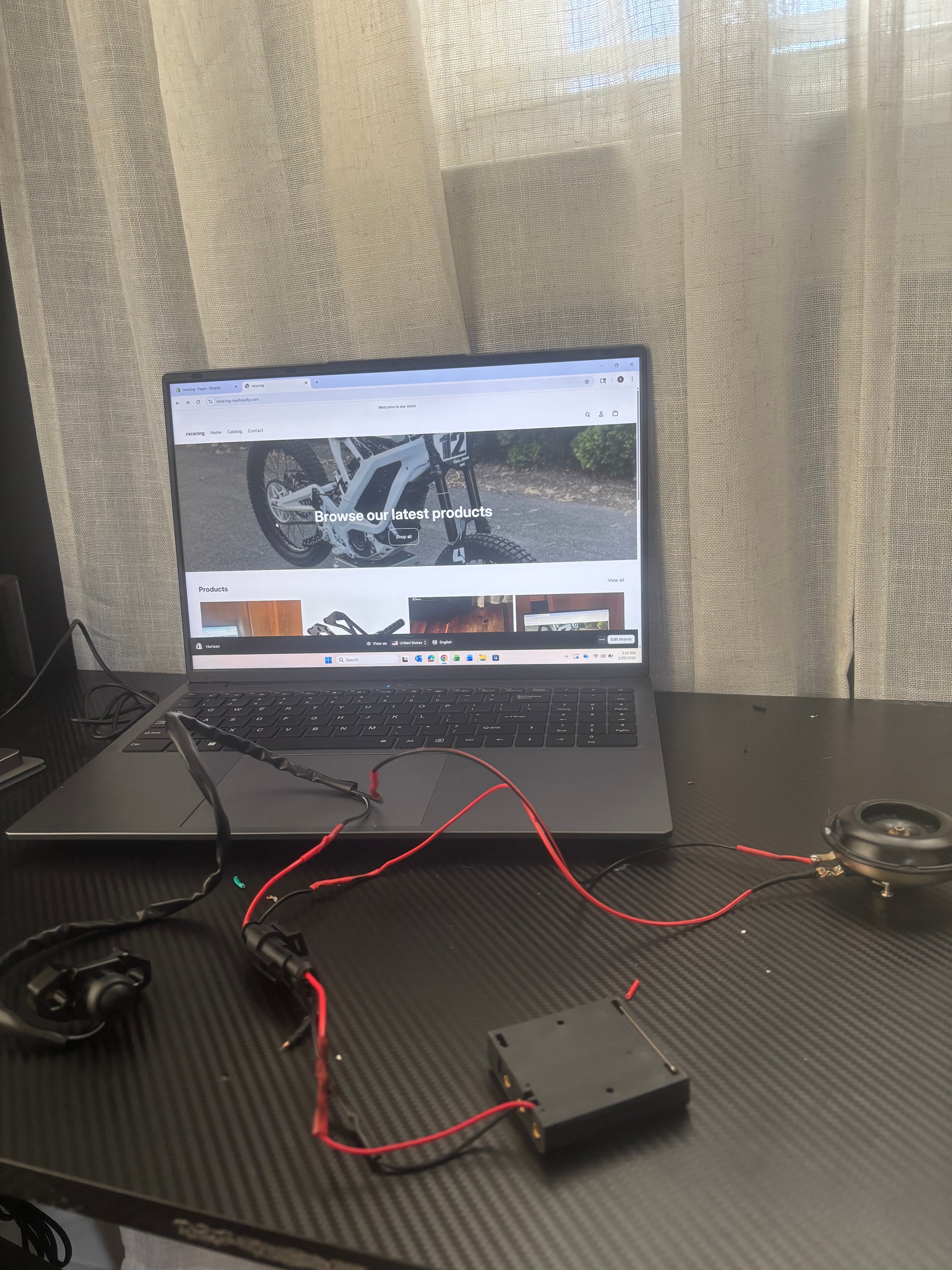 Battery powered horn